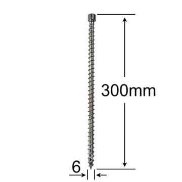 Surub lemn cap cilindric 6x300mm - 100buc/cutie de la Marisim Total Instal Srl