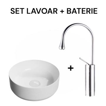 Set lavoar Line + baterie lavoar 89368 de la Top Ceramic Design Srl