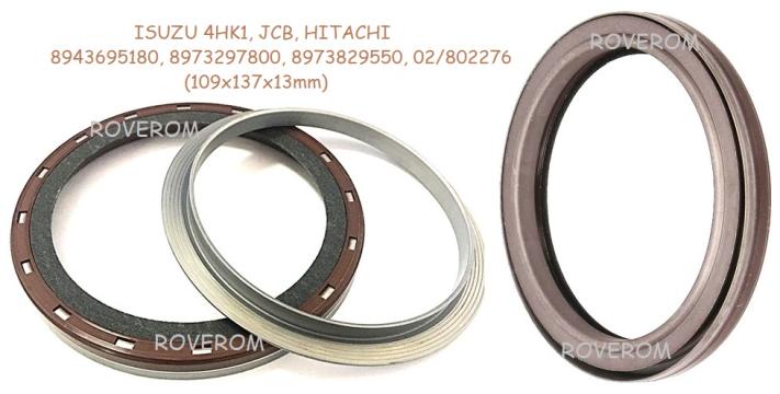 Simering fata arbore cotit Isuzu 4HK1, Case, JCB, Hitachi