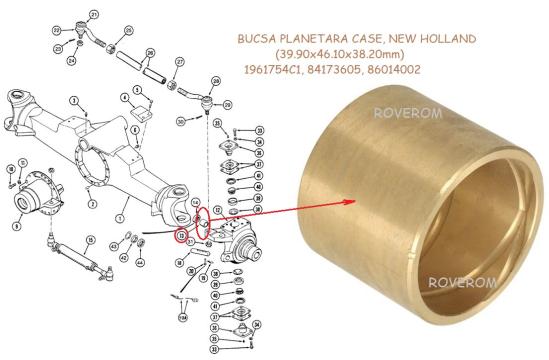 Bucsa planetara fata Case, New Holland de la Roverom Srl