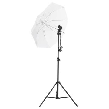 Kit lumini studio foto, trepiede+umbrele de la VidaXL