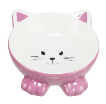 Castron Trixie din ceramica pentru pisici, 0.15 L/14 cm
