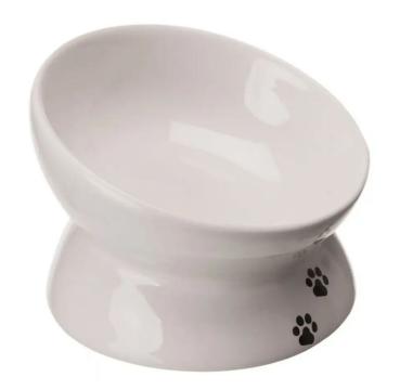 Castron Trixie inclinat din ceramica pentru pisici, 0.5 L