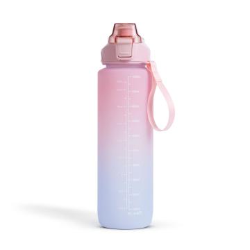 Sticla de apa sport - 1L - opal - gradient roz-albastru de la Rykdom Trade Srl