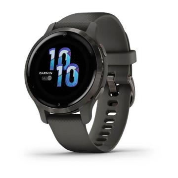 Ceas Smartwatch Garmin Venu 2S, GPS Wi-Fi, Grey + Slate de la Risereminat.ro