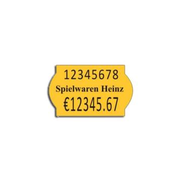 Etichete pret 26 x 16 mm color (galben fluorescent) de la Sedona Alm