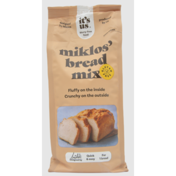 Mix de faina fara gluten pentru paine alba Miklos 500g de la Naturking Srl