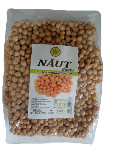Naut boabe 500 gr , Natural Seeds Product