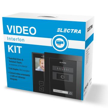 Videointerfon pentru 1 familie - negru de la Electra Instal SRL