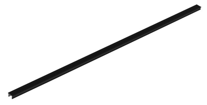 Husa Plexi pentru Alu-Profile Pro-9 / 2m / alb&negru