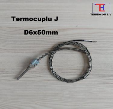 Termocuple J (Fe-Ct) D6XL50mm de la Tehnocom Liv Rezistente Electrice, Etansari Mecanice