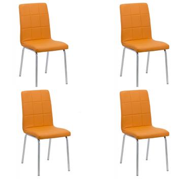Set 4 scaune bucatarie CS230-portocaliu de la European Med Prod