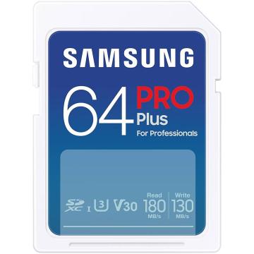 Card de memorie Samsung SD, PRO Plus, 64GB, Clasa U1 de la Etoc Online