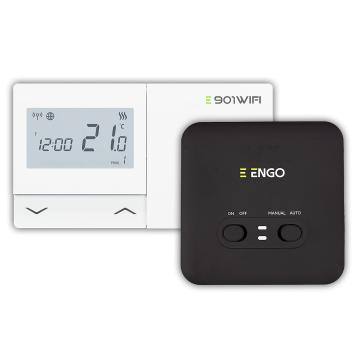 Termostat de ambient wifi Engo E901 programabil, fara fir de la Poltherm System Srl