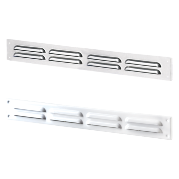 Grile ventilatie Metal bended grille MVMPO 300*75 s A white de la Ventdepot Srl