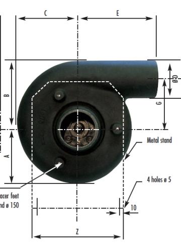 Ventilator mediu coroziv Storm10 - no motor de la Ventdepot Srl