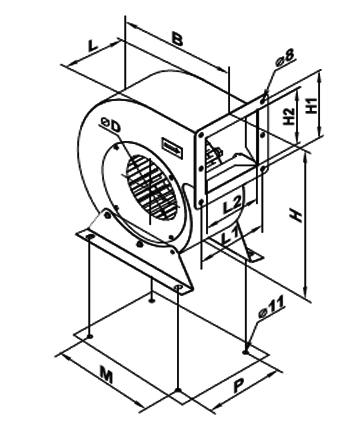 Ventilator centrifugal VCUN 315x143-4.0-4 de la Ventdepot Srl