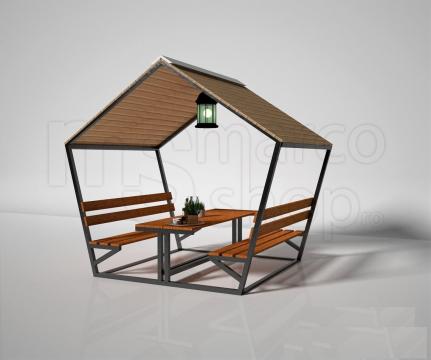 Banca de gradina cu acoperis de la Marco Mobili Srl
