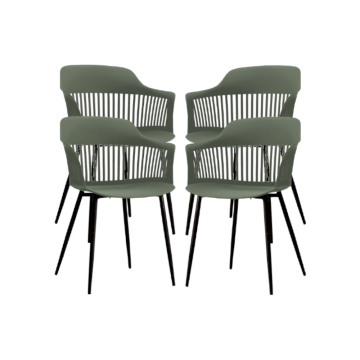Set 4 scaune cu spatar bucatarie, living Raki Florida de la Kalina Textile SRL