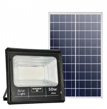 Set 2 x proiector solar Jortan 50W, IP 66, telecomanda de la Sticevrei.ro Srl