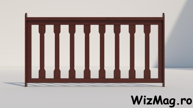 Balustrada lemn foisoare Castello de la Wizmag Distribution Srl