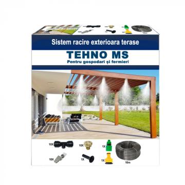 Sistem racire exterioara terase, 10m, 10 duze, 10 clipsuri de la Tehno-MSS Srl