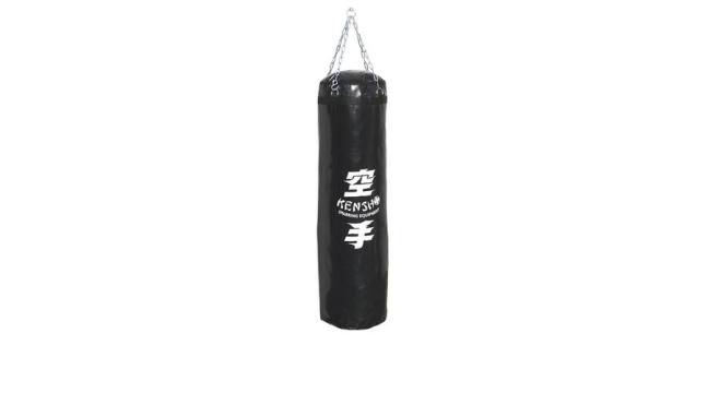 Sac de box, negru, piele artificiala 100x30 cm Kensho de la S-Sport International Kft.