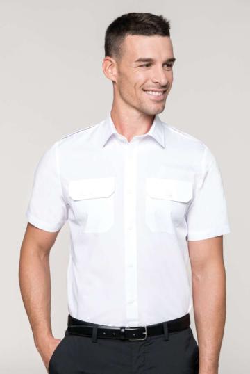 Camasa Men's short sleeve pilot shirt