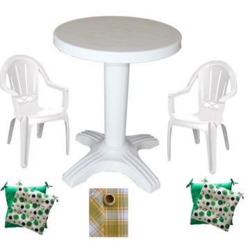 Set mobila balcon Raki masa 60 cm cu 2 scaune Milas