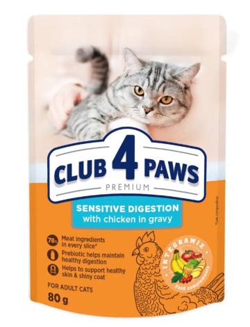 Plic hrana umeda pisica Sensitive Digestion 80g Club 4 Paws de la Club4Paws Srl