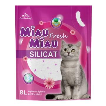 Asternut pentru pisici floral SiliCat 8l de la Club4Paws Srl