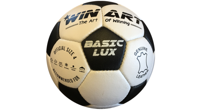 Minge de fotbal din piele, marimea 4 Winart Basic Lux