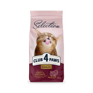 Hrana pisici Club 4 Paws Cat adult Selection curcan 300g de la Club4Paws Srl