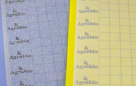 Placa monitorizare albastra, 40x25, 25 buc, Agrobio de la Dasola Online Srl