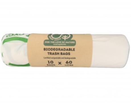 Saci menajeri biodegradabili 60 litri x 10 buc