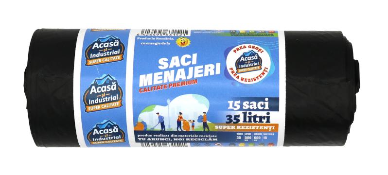 Saci menajeri 35l negri 15saci rola acasa si industrial de la Electric Srl