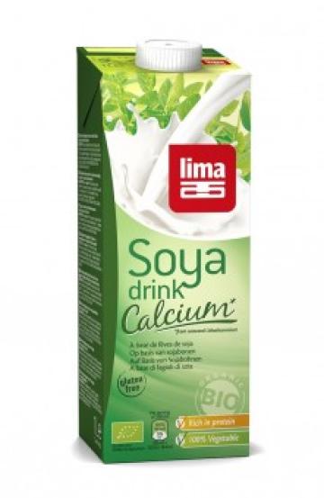 Bautura vegetala de soia cu calciu eco 1L Lima de la Supermarket Pentru Tine Srl