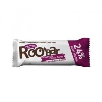 Baton proteic cirese ciocolata raw eco 40g Roobar de la Supermarket Pentru Tine Srl