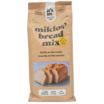 Mix de faina fara gluten pentru paine alba Miklos 500g de la Naturking Srl