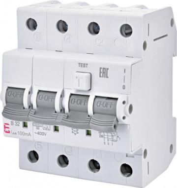 Siguranta automata diferentiala RCBO KZS-4M 3p+N A B25/0.03