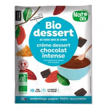 Desert crema cu ciocolata intense, bio, 60g, Nat-ali