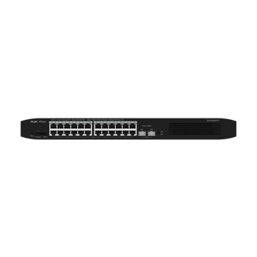 Switch 24 porturi PoE+, 2 porturi SFP, Gigabit