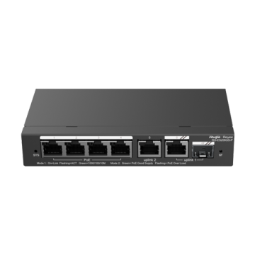 Switch 4 porturi PoE+, 2 porturi GE, 1 port SFP, Gigabit