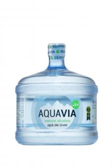 Apa de izvor natural alcalină Aquavia ph9.4, 11 litri