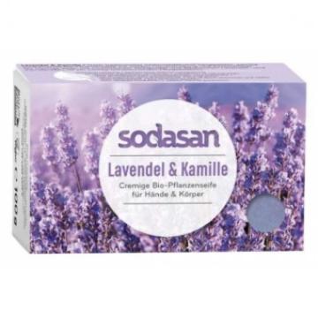 Sapun crema bio lavanda si musetel 100g Sodasan