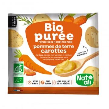 Piure instant de cartofi si morcovi, bio, 30g, Nat-ali