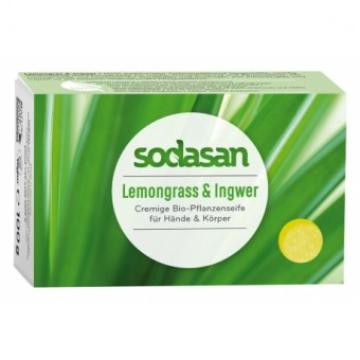 Sapun crema bio lemongrass si ghimbir 100g Sodasan de la Supermarket Pentru Tine Srl