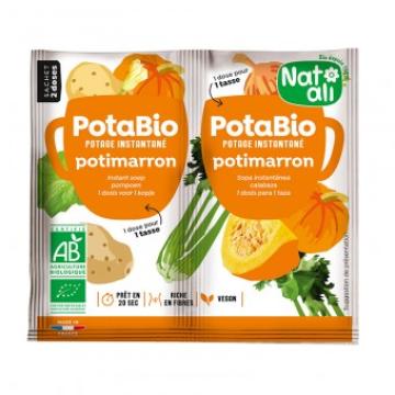 Supa instant cu dovleac si legume, bio, 2x 8.5g, Nat-ali de la Supermarket Pentru Tine Srl