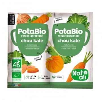 Supa instant cu varza kale si legume, bio, 2x 8.5g, Nat-ali de la Supermarket Pentru Tine Srl