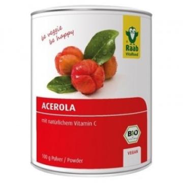 Pulbere bio Acerola 100g Raab